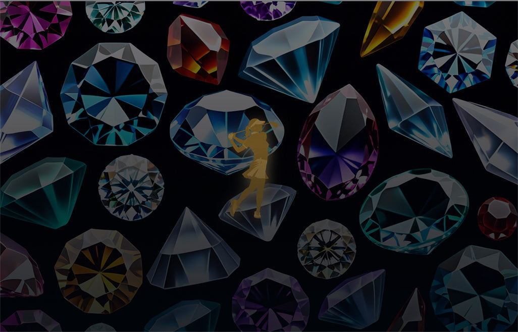 A branded image of a golfer